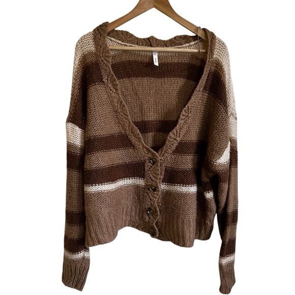 Wishlist women’s cardigan‎ m/l oversized brown - Picture 1 of 7